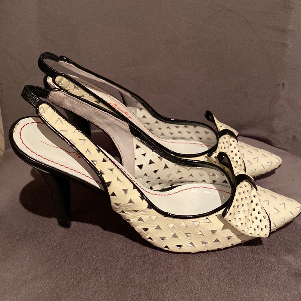 Miss Sixty leather sling back heels